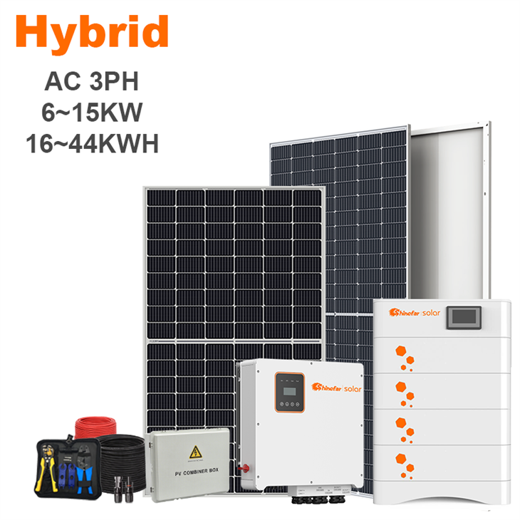 3 Phase 10KW Hybrid Solar Power PV System